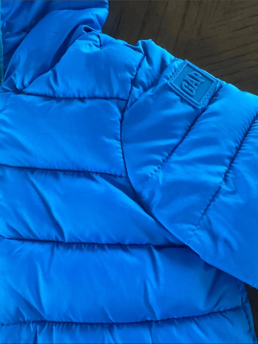 Baby Gap Bright Blue Puffer Baby Jacket with Hood
